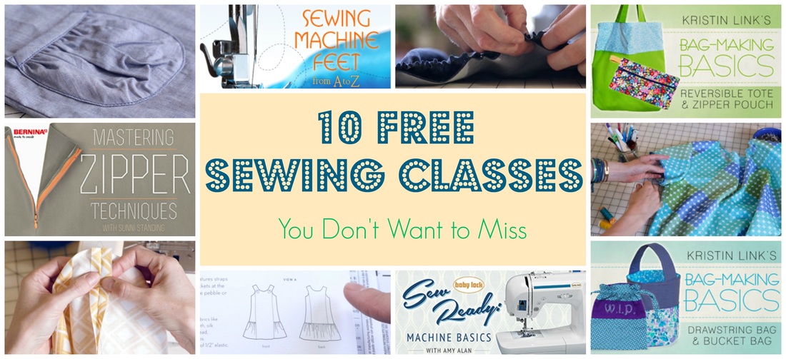 free sewing classes online, free sewing courses online, free sewing workshops online, how to make a bag free course, how to master a zipper ree, 
