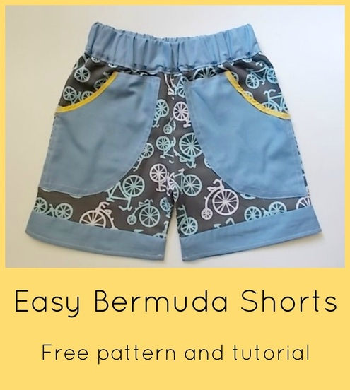free sewing patterns, free pdf patterns, free printable patterns, free tutorials, free sewing tutorials, how to make a pair of shorts, bermuda pattern, patterns online for free
