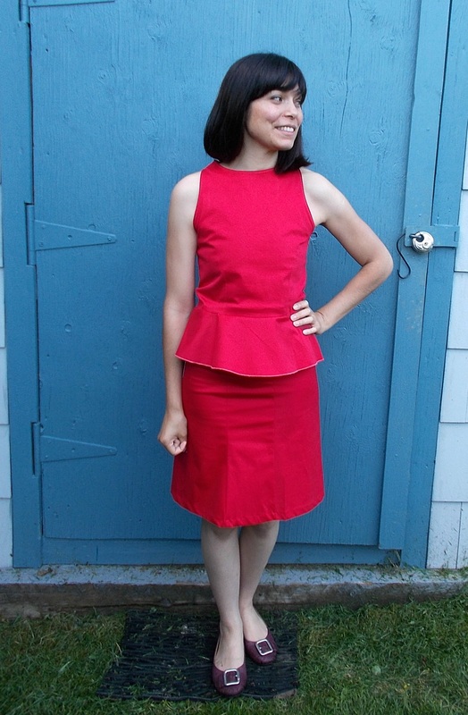Maria dress peplum top and skirt: free sewing pattern and tutorial ...